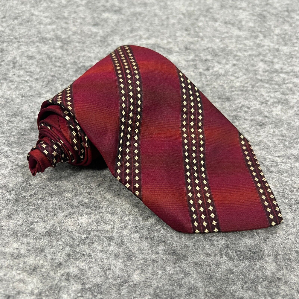 Next Tie Red &‎ White 100% Silk Necktie 57in